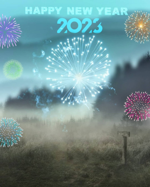 Happy New Year Background HD 2023 For Editing