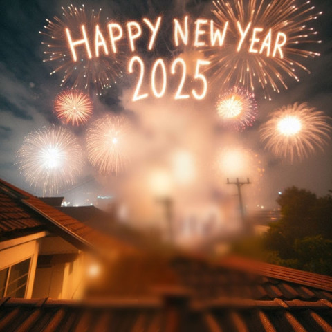 Happy New Year Editing Background 2025 Download Free