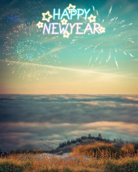 Happy New Year HD 2025 Firework Background Download