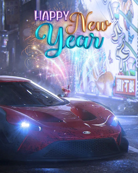 Colorful Happy New Year HD 2023 Background Images