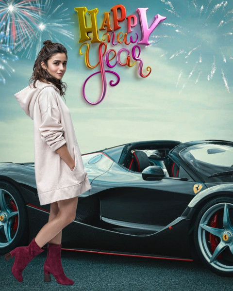 Happy New Year HD Background 2025 For CB Girl Editing