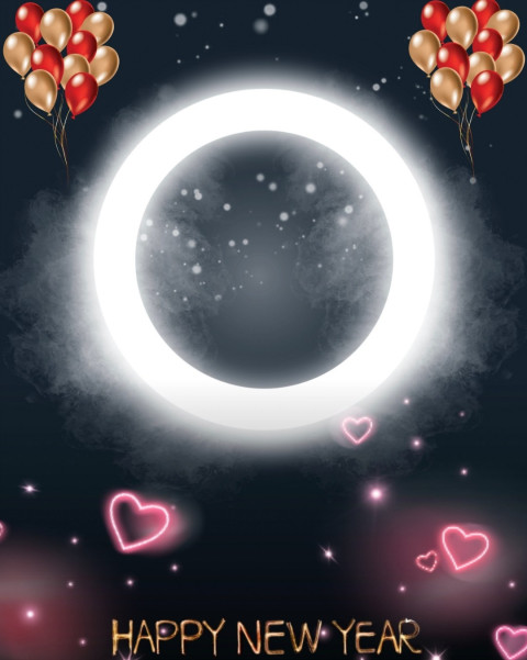 2025 Free New Year HD Background For CB Photo Editing
