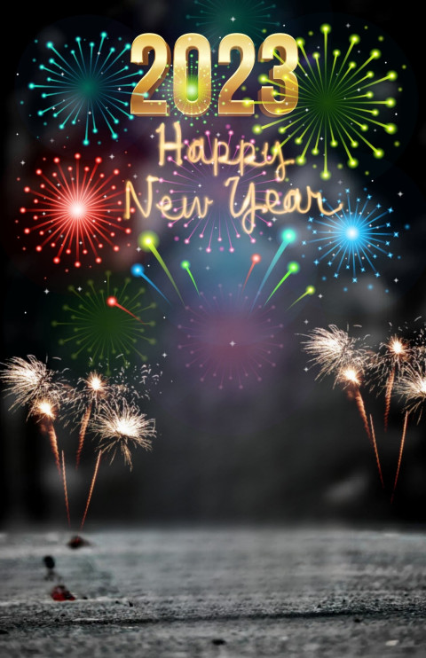 Happy New Year Photo Editing 2023 Background
