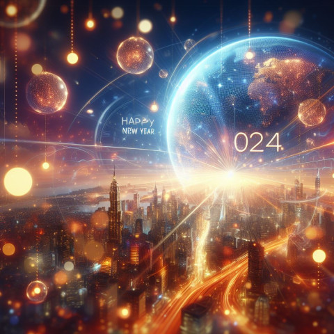 Happy New Year Wallpapers 2024 For Whatsapp DP Images Full HD