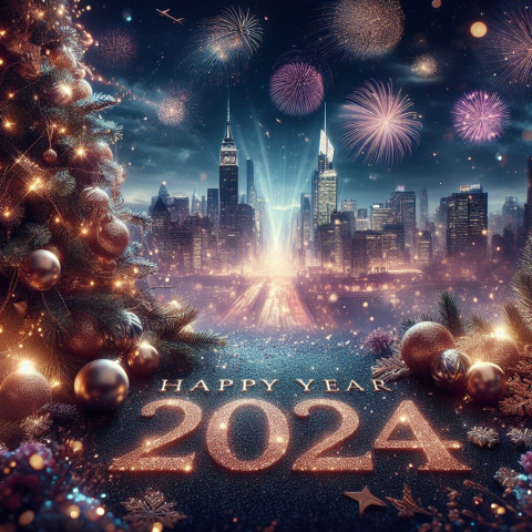 Happy New Year Wallpapers 2024 For Whatsapp DP Images Full HD