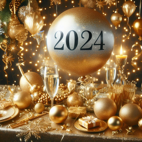 Happy New Year Wishes Images 2024 Background Full HD