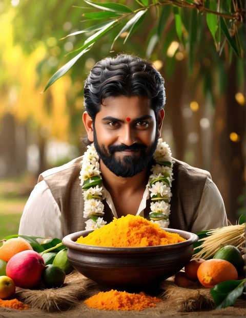 Happy Pongal Celebrat People Wallpaper HD CB Background