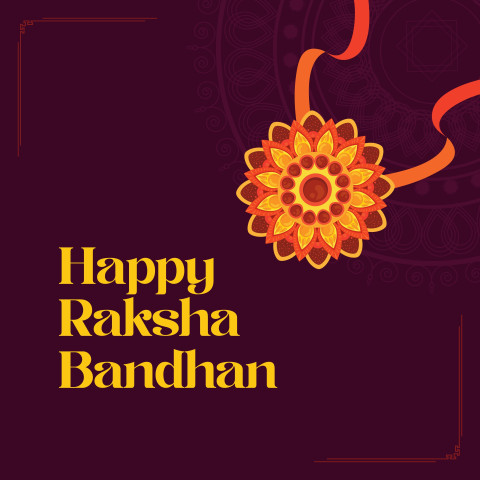 Happy Raksha Bandhan Instagram Post Photo HD Background
