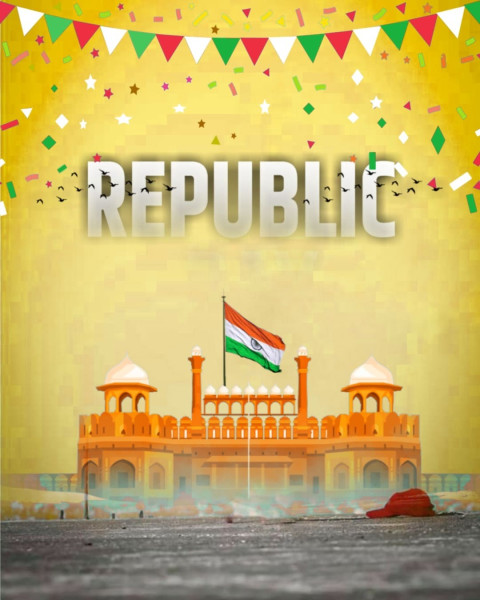 Happy Republic Day CB Background Free Stock Photo Editing
