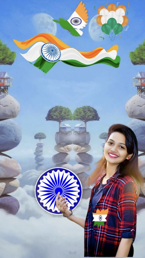 Happy Republic Day Wallpaper Images For Mobile With Girl