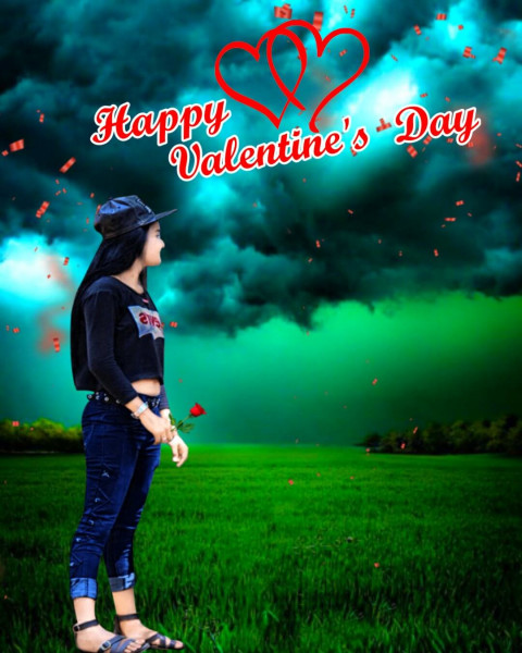Happy Valentine Day CB Editing Background Full HD With Girls
