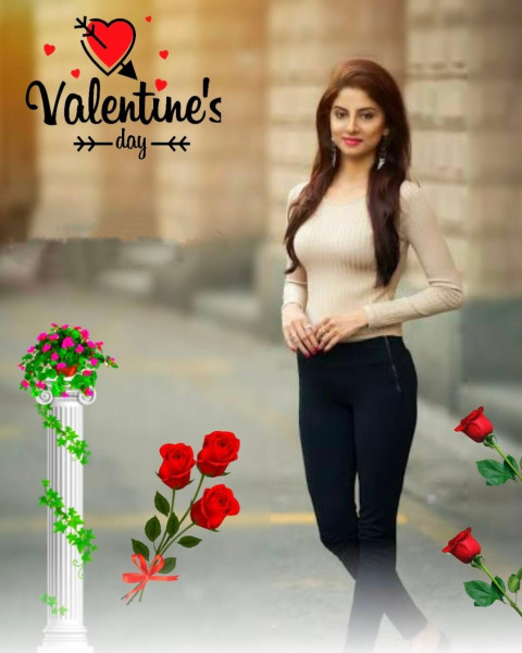 Happy Valentine's Day Background For Photoshop & Picsart Free