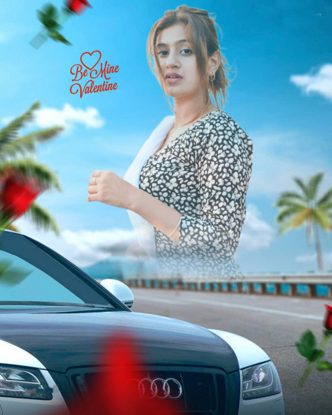 Happy Valentines Day CB Background New For PicsArt With Car