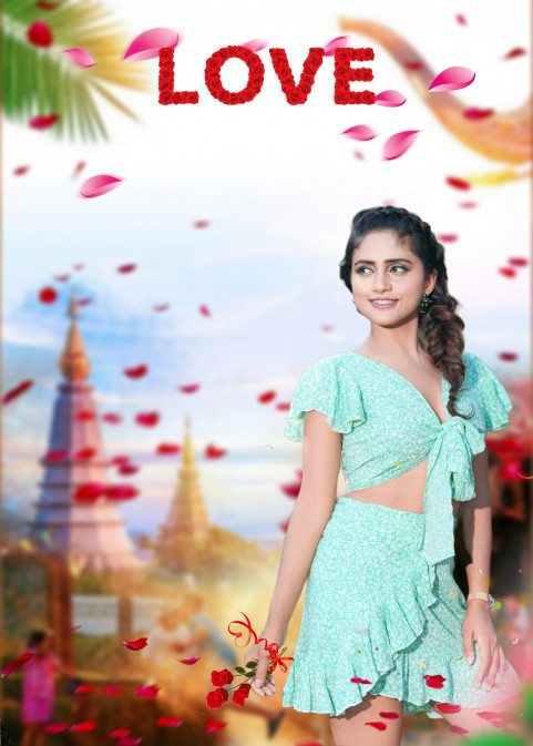Happy Valentine's Day CB Background With Girl Full HD Download