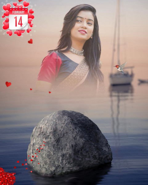 Happy Valentines Day CB Editing Background With Girl For Snapseed