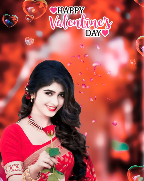 Happy Valentines Day Cb Editing Cute Girl Background Free