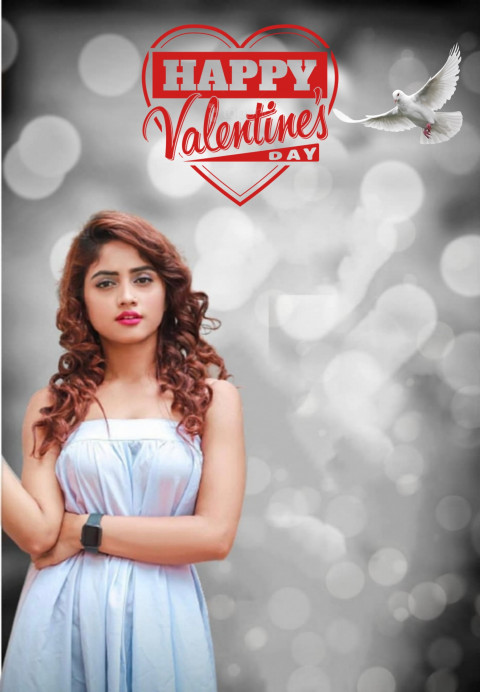 Happy Valentine's Day Editing Background For PicsArt With Girls