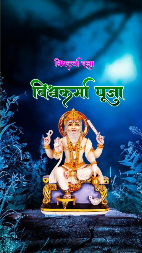 Happy Vishwakarma CB Background For Photoshop Editing Pics