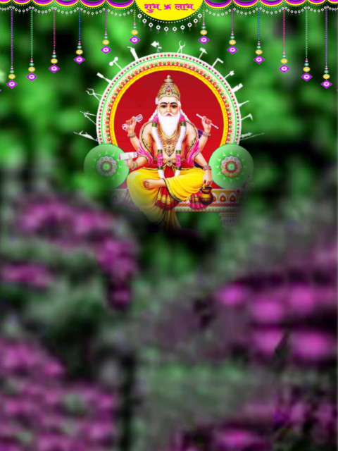 Happy Vishwakarma Puja CB Editing Background Free Download