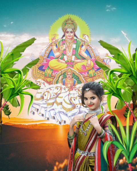 Hd Chhath Puja Girl Photo Editing Backgrounds images