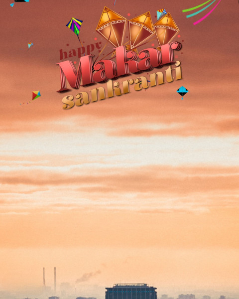 Hd Happy Makar Sankranti Background For CB Editing