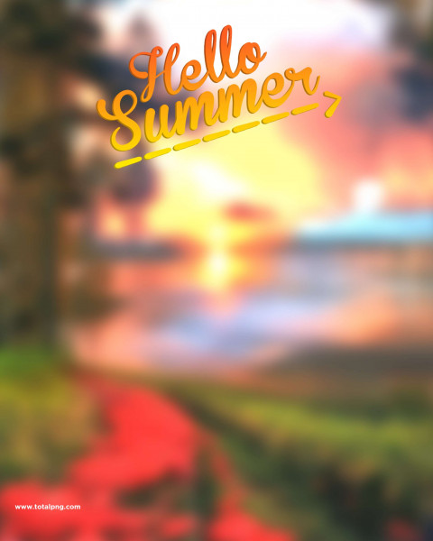 Hello Summer Photoshop Editing Background Full HD