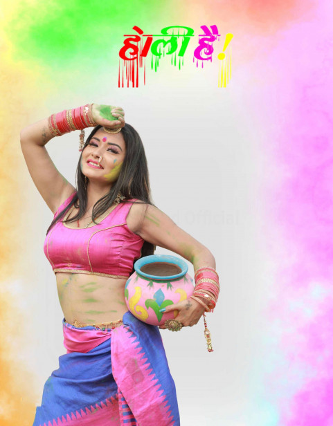 Holi CB Picsart Background For Editing With Girl New