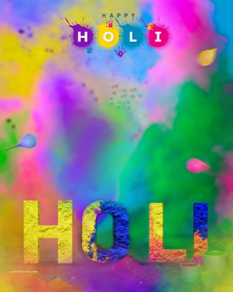 Holi Colorful CB Picsart Background Download Free