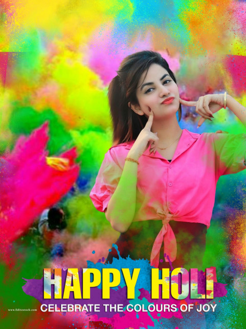 Holi Photo Editing Background With Hot Girls HD
