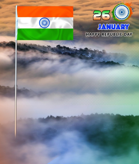 India Flag Background HD 26 January CB Wallpaper For Editing