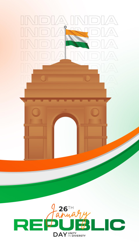India Republic Day Design Free Editing Background