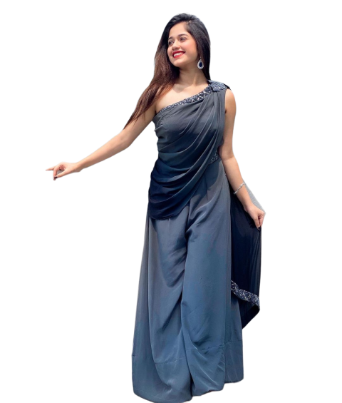 Indian Beautiful Girls Jannat Zubair Png Hd in Saree