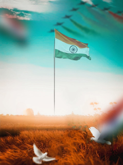 Indian Flag Images For 15 August Editing Background HD