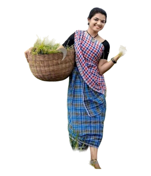 Indian HD Basket Girl Png Free Transparent Background