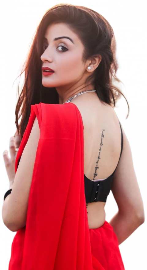 Indian Model Girl PNG Without Background HD