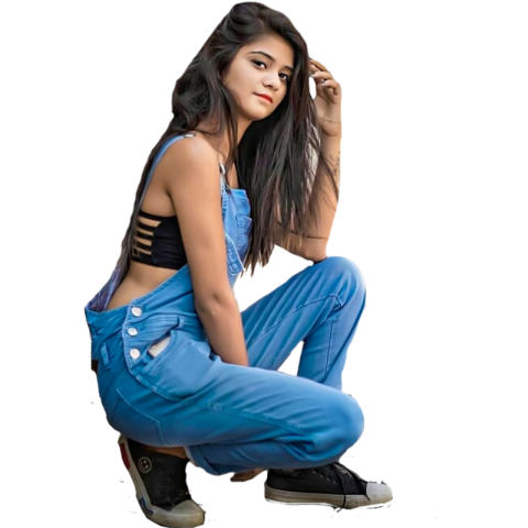 Indian Model Sitting Girl Png Download