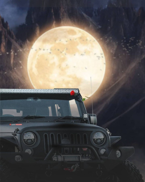 Instagram Trending Editing Jeep Background For PicsArt & Photoshop