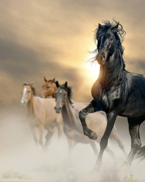 Instagram Viral Horse HD Background Download Free