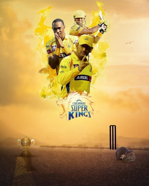 IPL Chennai Super Kings Photo Editing Background