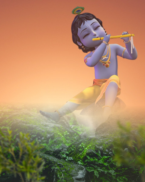 Krishna Janmashtami background For Picsart Edit