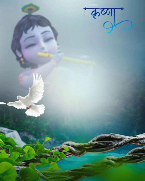 Krishna Janmashtami Editing Background For CB Full HD Photo