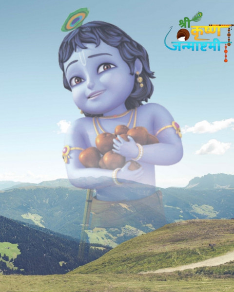 Krishna Janmashtami Hd Background For CB Picsart Editing