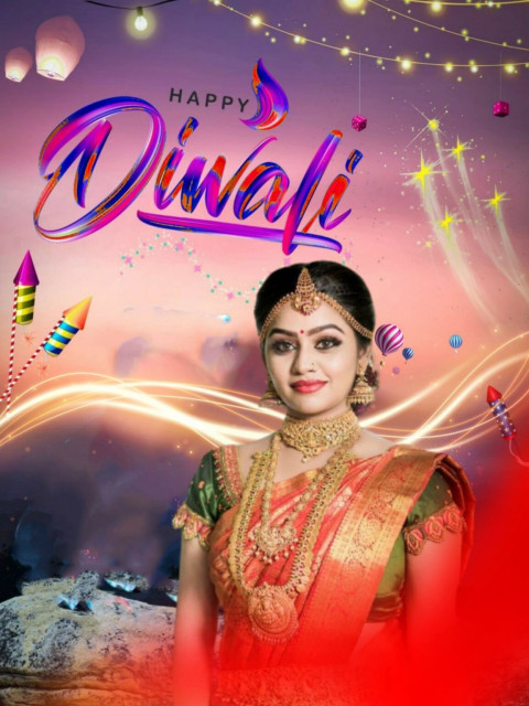 Latest Diwali Special CB Background New With Girls