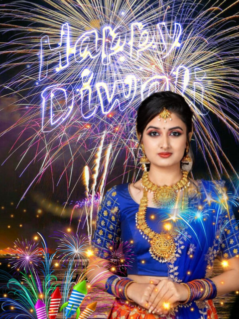 Latest Diwali Special CB Photo Background Full HD With Girls