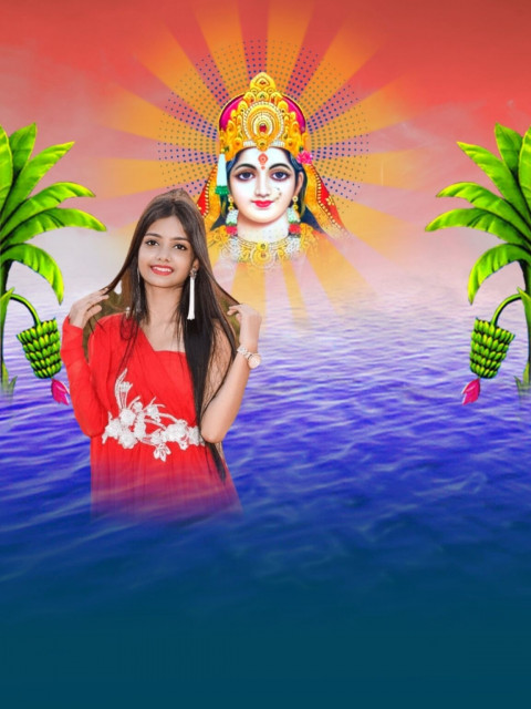 Latest Happy Chhath Puja CB PicsArt Editing With Girls