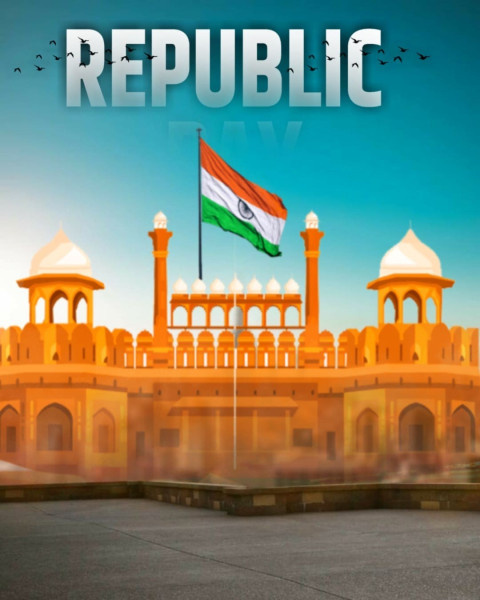 Latest Happy Republic Day CB Photo Editing Background