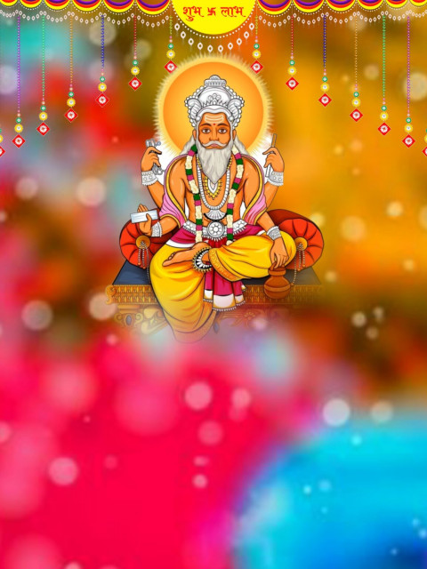 Latest Vishwakarma Puja Full HD CB Editing Background Download