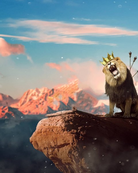 Lion Picsart Editing Full HD Background