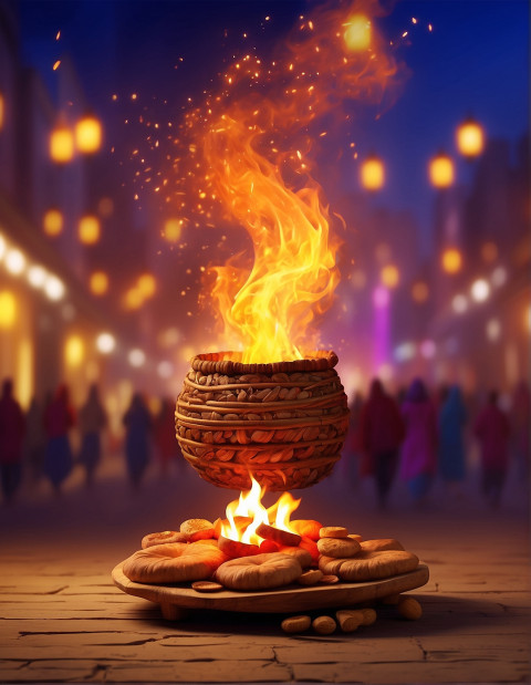 Lohri Celebration Fire Background Full HD Pictures New Images For Editing