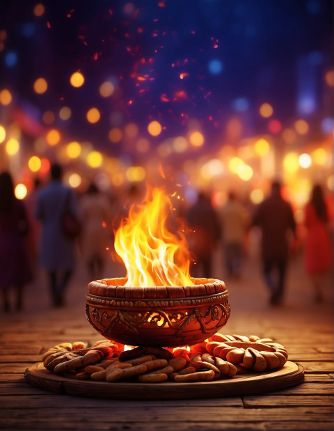 Lohri Celebration Fire Background Full HD Pictures New Images For Editing